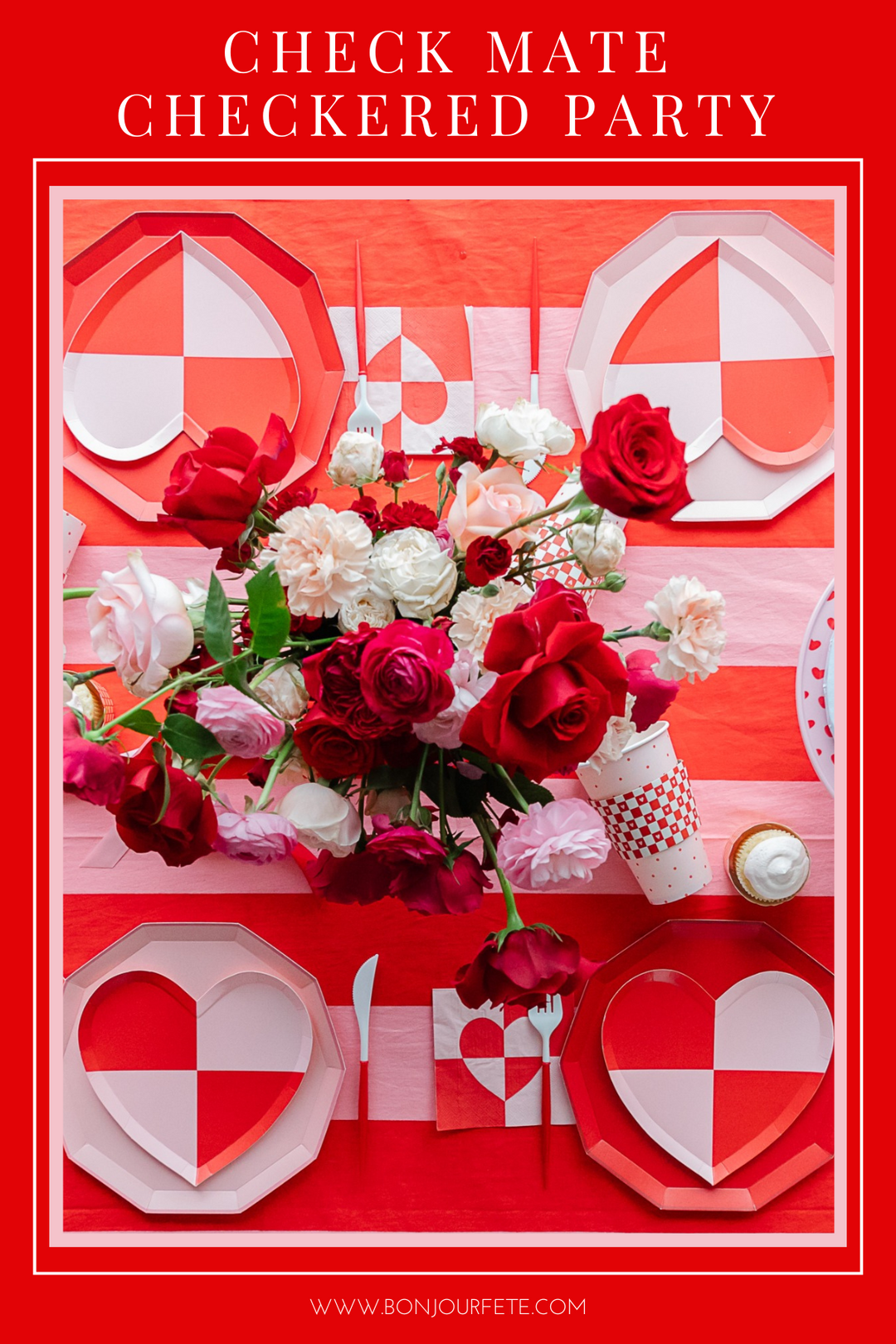 CHECK MATE: CHECKERED PARTY SUPPLIES FOR VALENTINE’S DAY AND BEYOND!