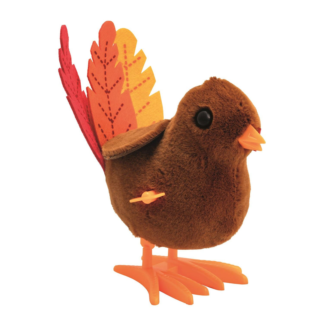 HOPPING TURKEY WIND-UP TOY Mud Pie HOPPING TURKEY WIND-UP TOY Bonjour Fete - Party Supplies