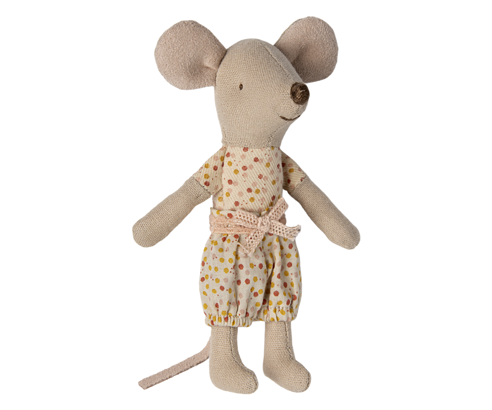 Maileg Little Sister Mouse In Matchbox Bonjour Fete Party Supplies Dolls & Stuffed Animals