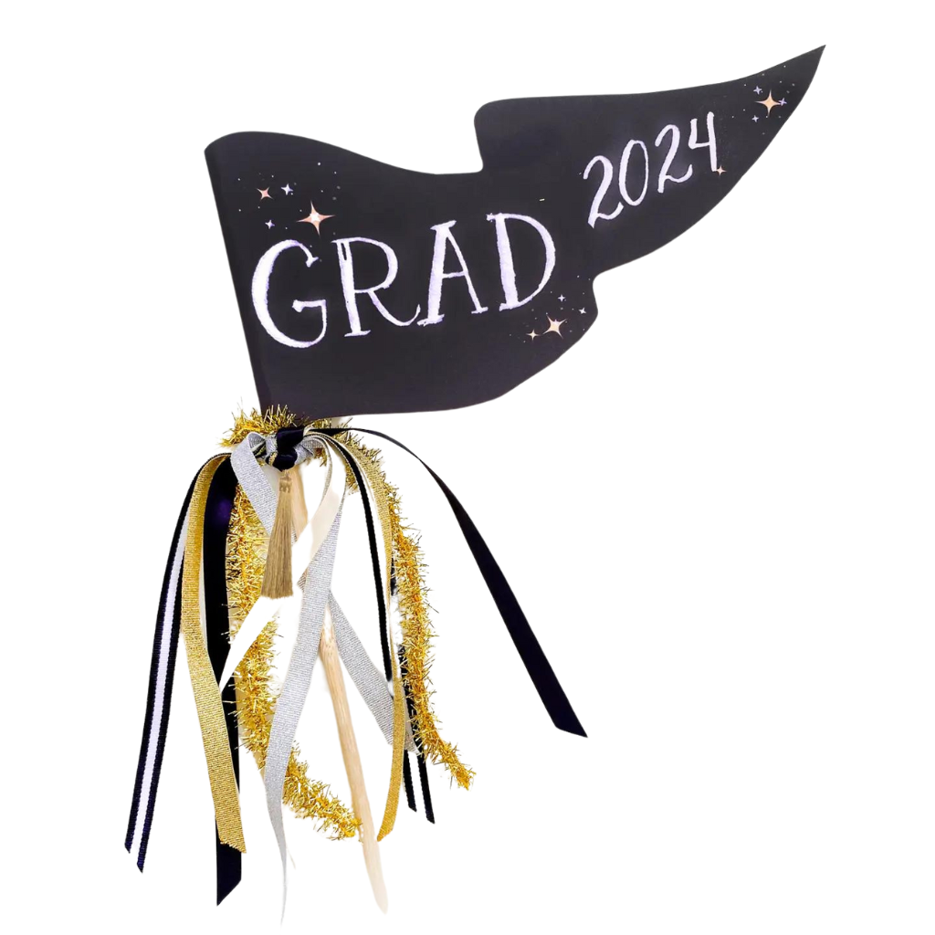 2024 GRADUATION PARTY PENNANT Cami Monet Graduation Bonjour Fete - Party Supplies