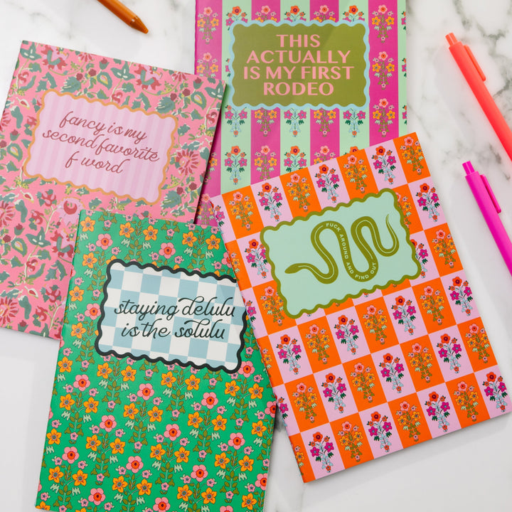 Notebook - Delulu Furbish Studio Desk Accessories Notebook - Delulu Bonjour Fete - Party Supplies