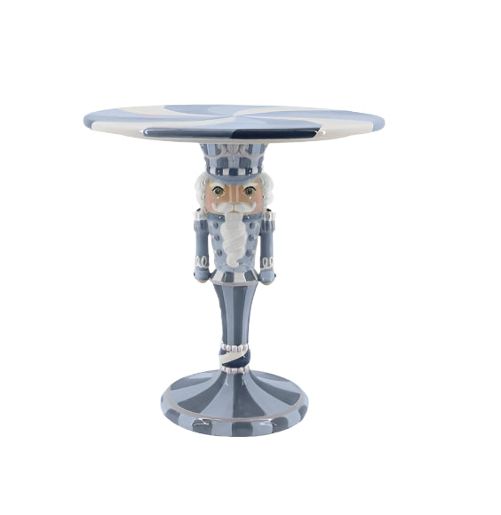 BLUE NUTCRACKER CAKE STAND December Diamonds Christmas Holiday Kitchen & Entertaining BLUE NUTCRACKER CAKE STAND Bonjour Fete - Party Supplies