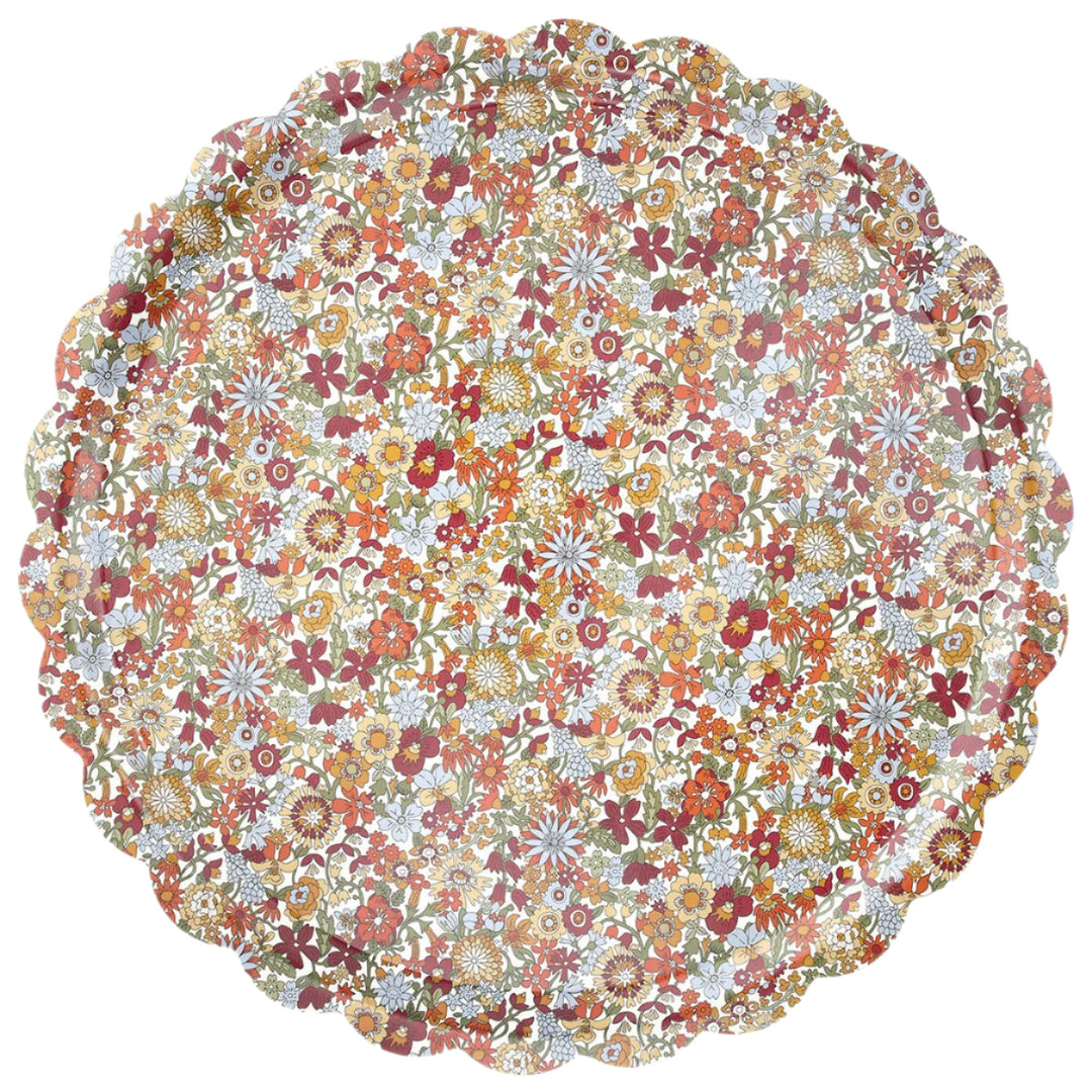 MERI MERI X LIBERTY JUNE BLOSSOM LARGE TRAY Meri Meri Thanksgiving Party Supplies MERI MERI X LIBERTY JUNE BLOSSOM LARGE TRAY Bonjour Fete - Party Supplies