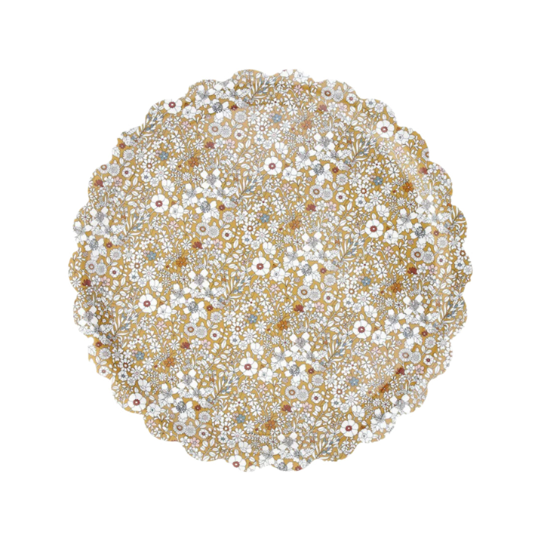 MERI MERI X LIBERTY JUNE'S MEADOW SMALL TRAY Meri Meri Thanksgiving Party Supplies MERI MERI X LIBERTY JUNE'S MEADOW SMALL TRAY Bonjour Fete - Party Supplies