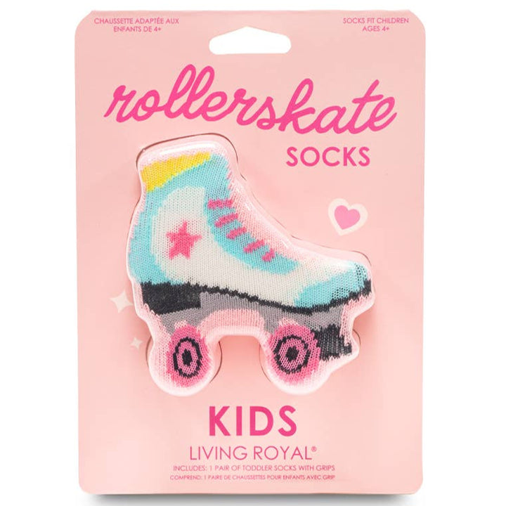 3D Packaged Crew Socks - Kids - Roller Skate - Pink Living Royal 3D Packaged Crew Socks - Kids - Roller Skate - Pink Bonjour Fete - Party Supplies