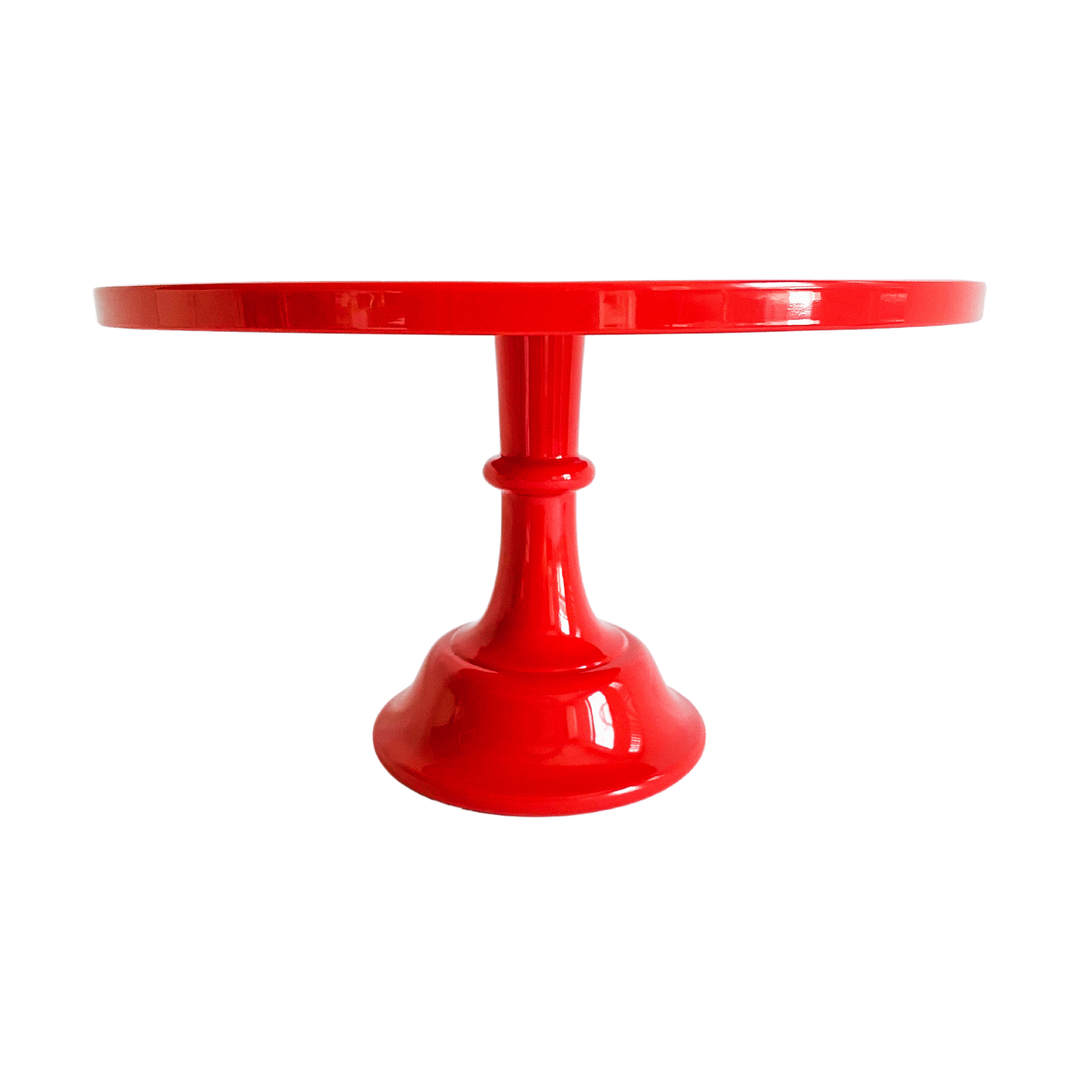 Red Melamine Cake Stand Bonjour Fete Party Supplies Valentine's Day Baking
