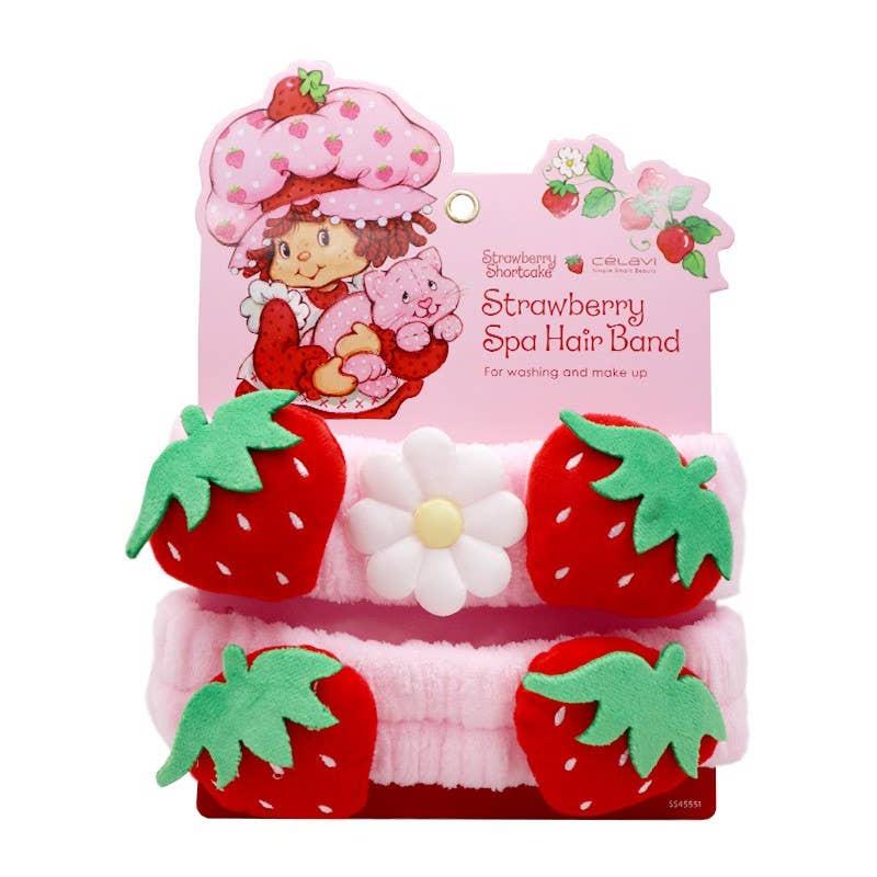 Celavi SS45551 Strawberry Shortcake Spa Hair Band - 12 PINEAPPLE Beauty Celavi SS45551 Strawberry Shortcake Spa Hair Band - 12 Bonjour Fete - Party Supplies