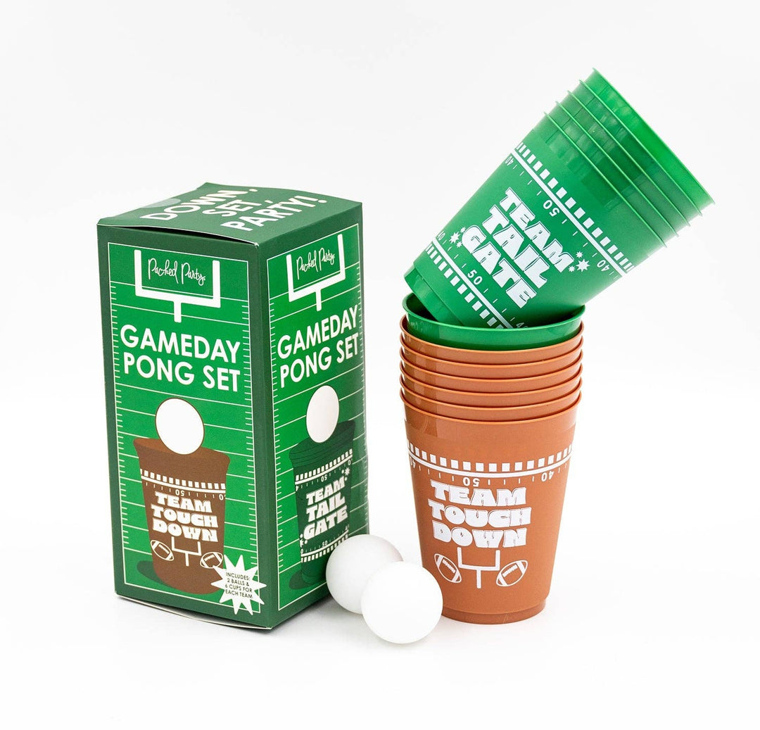 Game Day Pong Party Set Packed Party Game Day Pong Party Set Bonjour Fete - Party Supplies