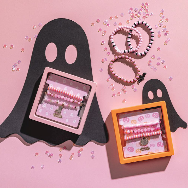 PINK HALLOWEEN BRACELET SET Mud Pie Halloween Party Favors & Boo Baskets PINK HALLOWEEN BRACELET SET Bonjour Fete - Party Supplies
