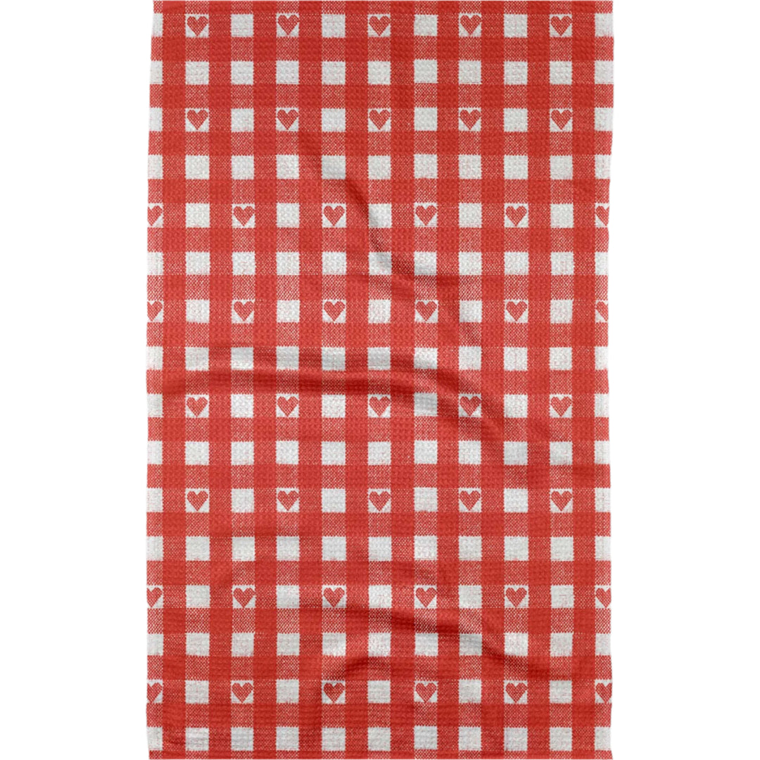 Amorcito Gingham Tea Towel Geometry Amorcito Gingham Tea Towel Bonjour Fete - Party Supplies