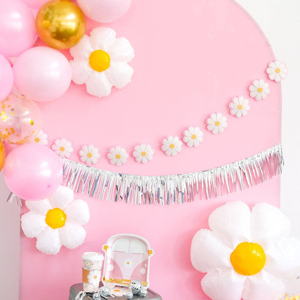 DISCO DAISY PUFFY FELT BANNER SET My Mind’s Eye Garlands & Banners DISCO DAISY PUFFY FELT BANNER SET Bonjour Fete - Party Supplies