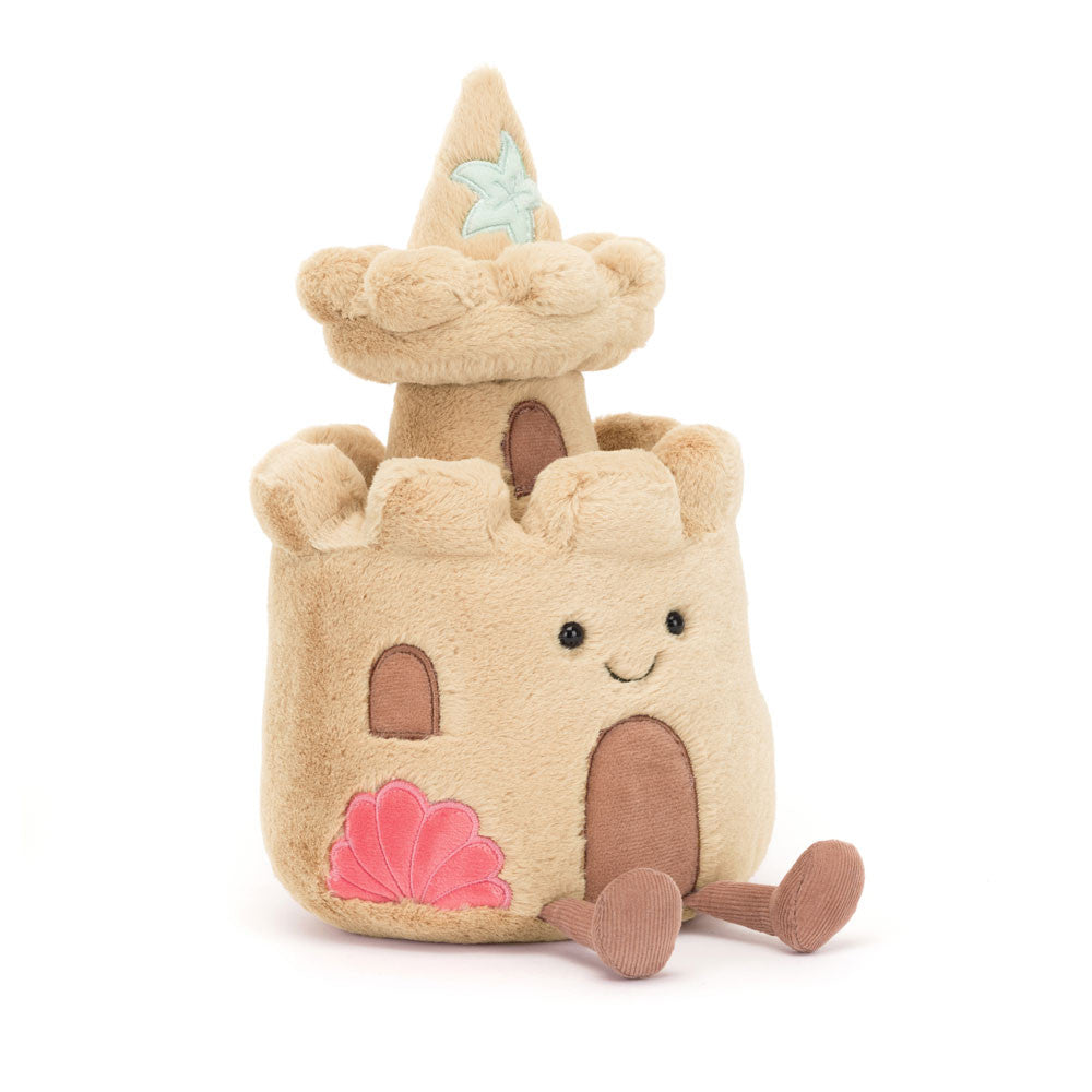 AMUSEABLES SANDCASTLE BY JELLYCAT Jellycat Dolls & Stuffed Animals AMUSEABLES SANDCASTLE BY JELLYCAT Bonjour Fete - Party Supplies