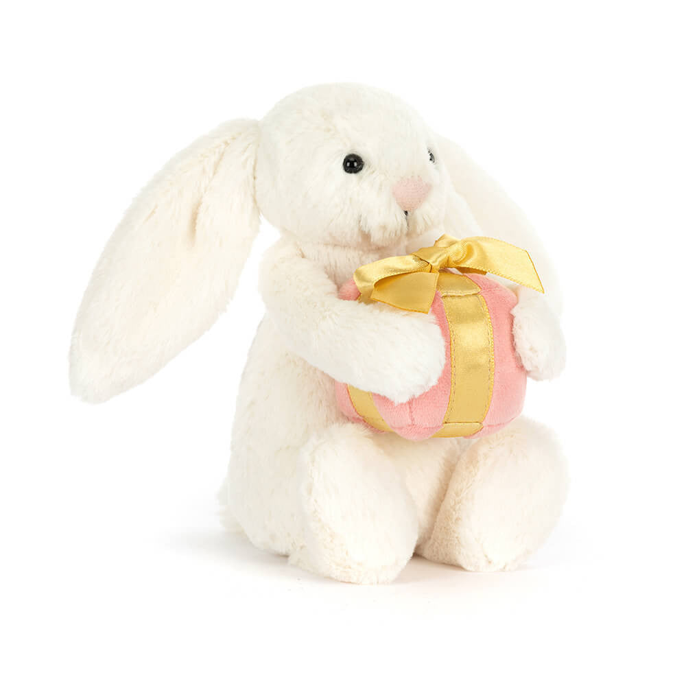 BASHFUL BUNNY WITH PRESENT BY JELLYCAT Bonjour Fete