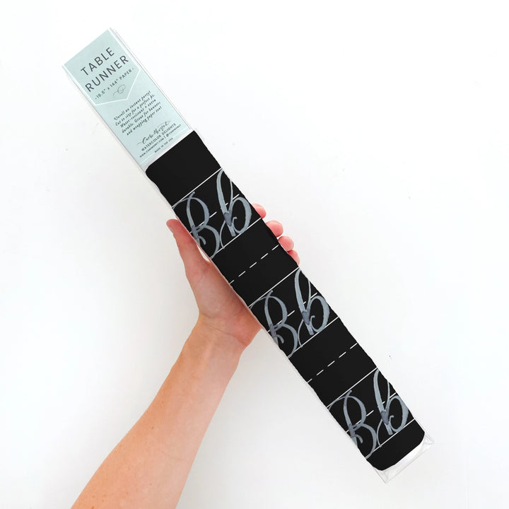 BACK TO SCHOOL CHALKBOARD TABLE RUNNER Cami Monet Bonjour Fete - Party Supplies