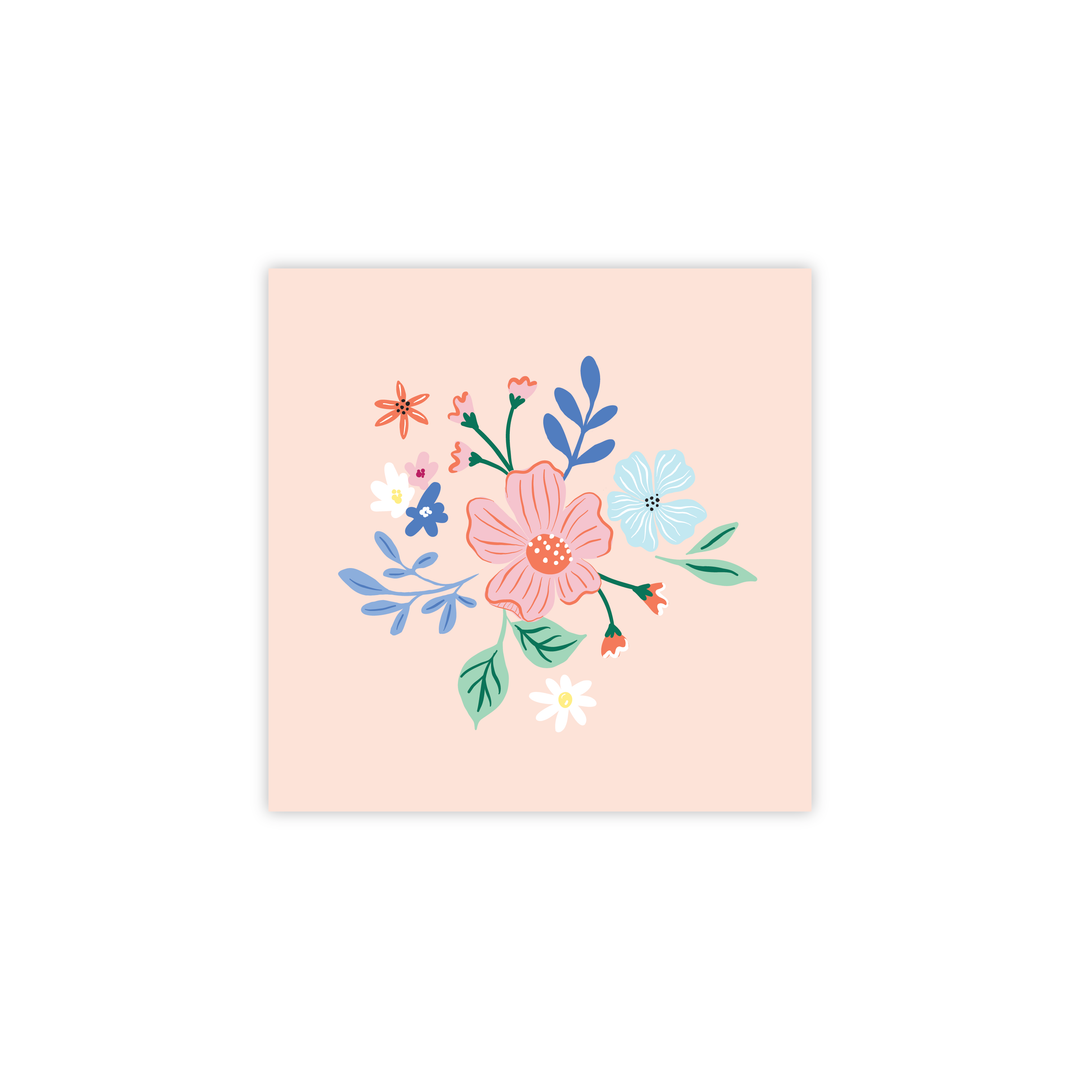 MULTICOLOR ELEGANT FLORAL COCKTAIL NAPKINS Bonjour Fete Napkins MULTICOLOR ELEGANT FLORAL COCKTAIL NAPKINS Bonjour Fete - Party Supplies