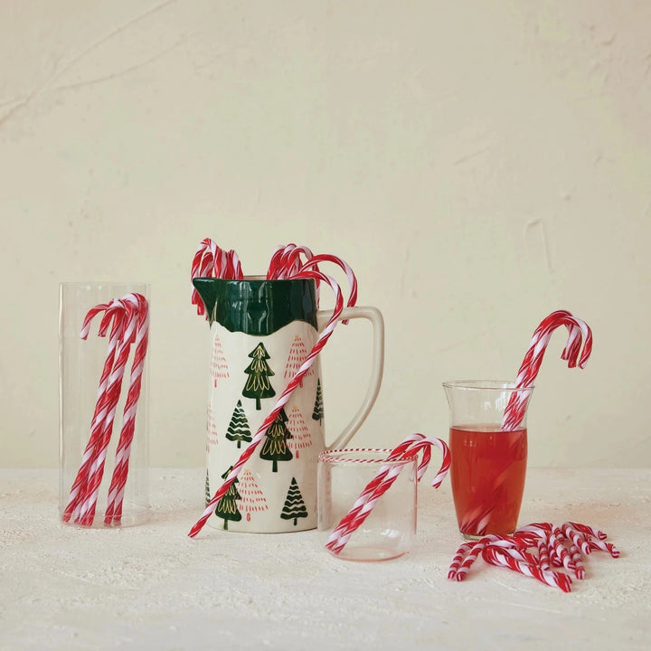 CANDY CANE DRINK STIRRERS Creative Co-op CANDY CANE DRINK STIRRERS Bonjour Fete - Party Supplies