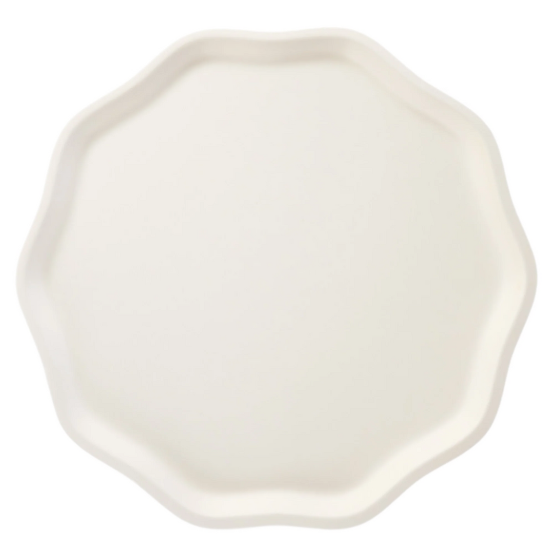 FRENCH CRÈME COMPOSTABLE DINNER PLATES Bonjour Fete Plates Bonjour Fete - Party Supplies