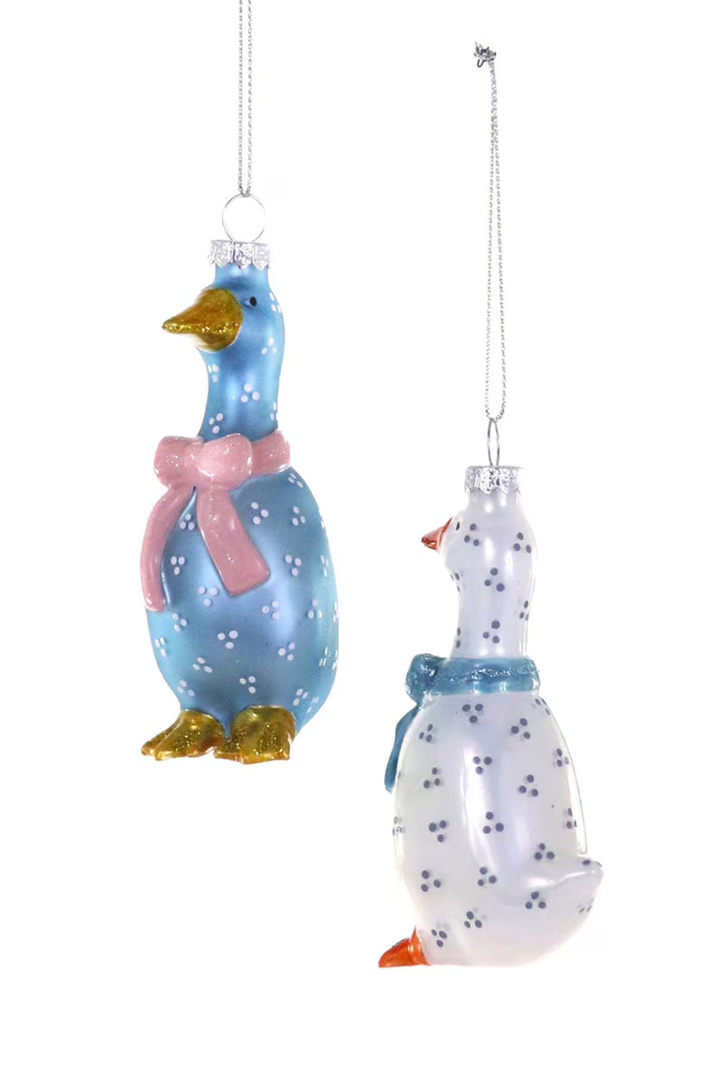 COUNTRY GOOSE GLASS ORNAMENT BY CODY FOSTER Cody Foster Co. Christmas Ornament COUNTRY GOOSE GLASS ORNAMENT BY CODY FOSTER Bonjour Fete - Party Supplies