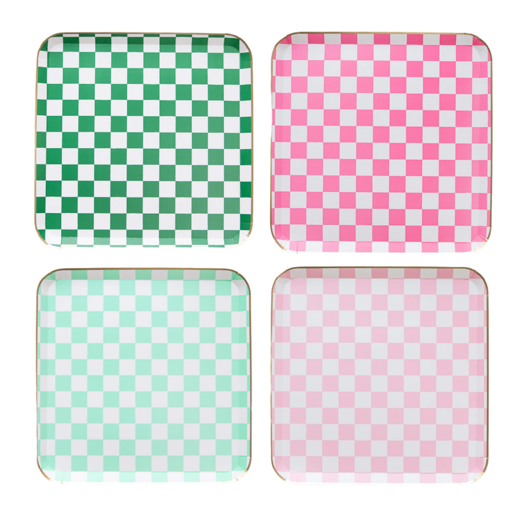HARRY POTTER X BONJOUR FÊTE HONEYDUKES LARGE CHECKER PLATES Bonjour Fete Plates Bonjour Fete - Party Supplies