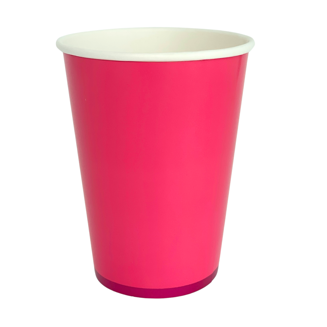 HAUTE PINK SIGNATURE CUPS Bonjour Fete Cups HAUTE PINK SIGNATURE CUPS Bonjour Fete - Party Supplies