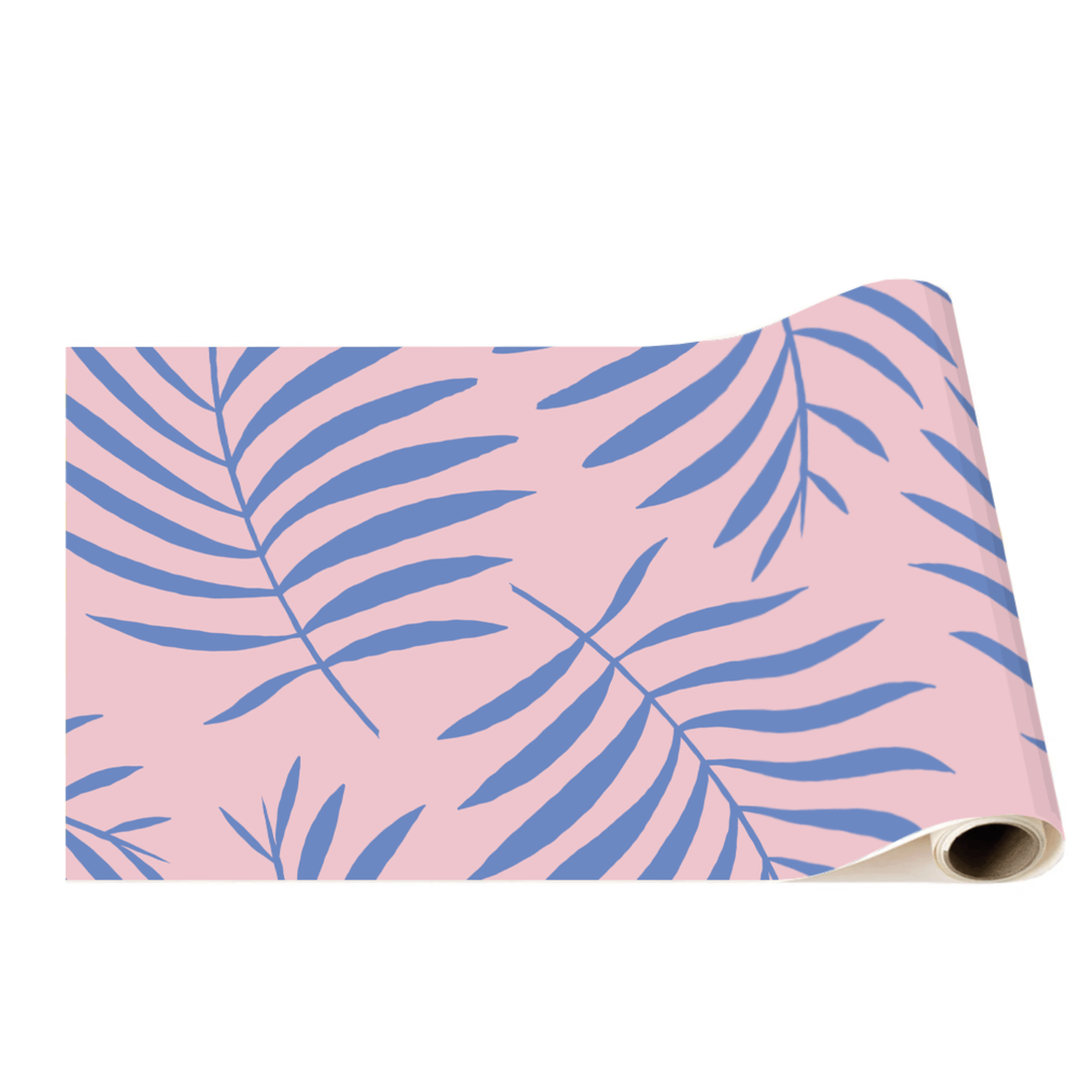 LUAU PALM TABLE RUNNER Bonjour Fête Table Covers & Placemats LUAU PALM TABLE RUNNER Bonjour Fete - Party Supplies