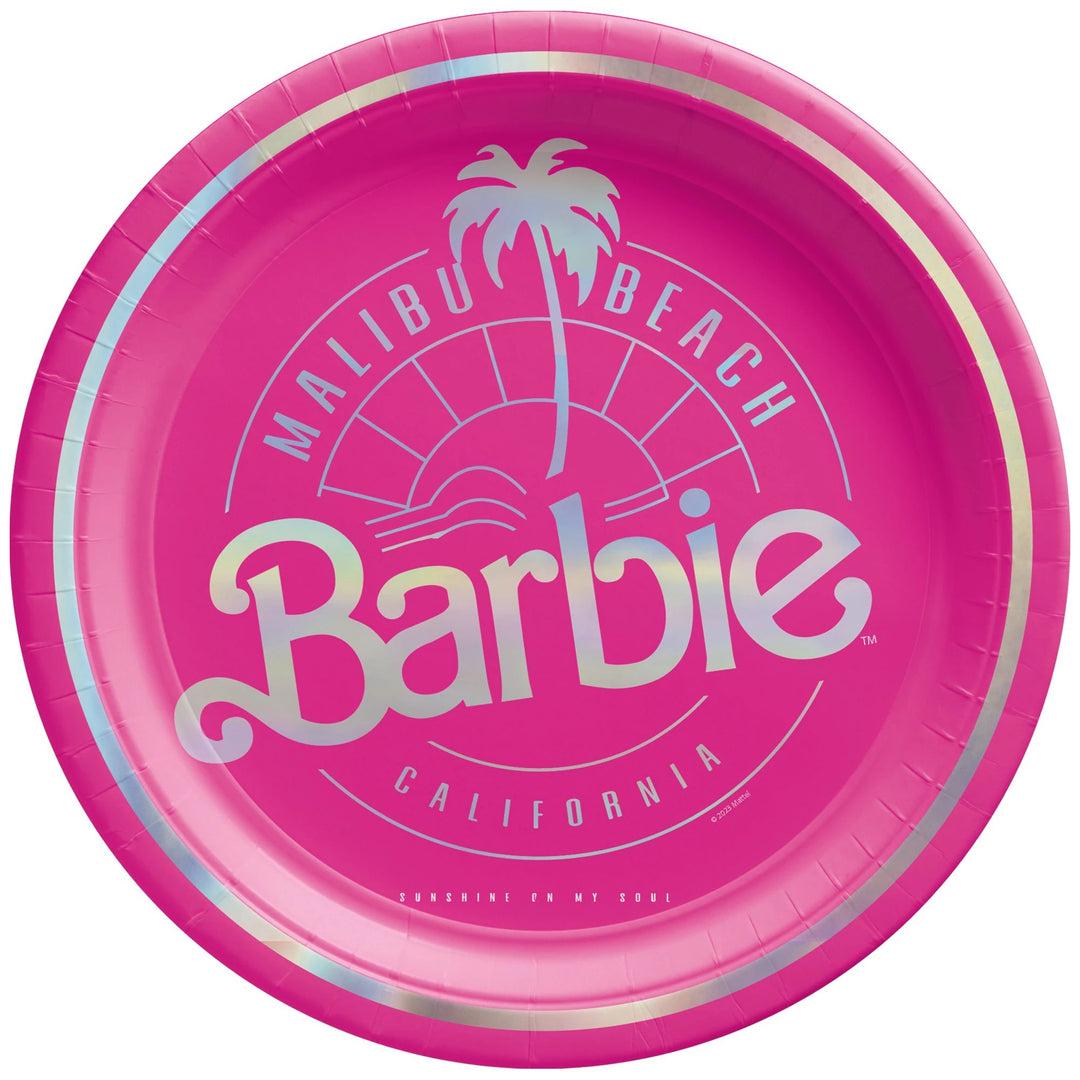 BARBIE METALLIC SIDE PLATES Amscan Bonjour Fete - Party Supplies