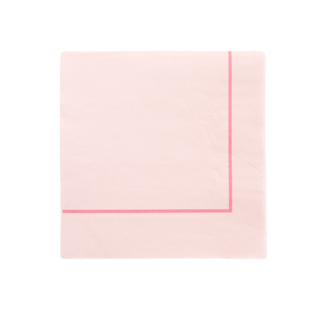 PETAL PINK PREMIUM LARGE NAPKINS Bonjour Fete Bonjour Fete - Party Supplies