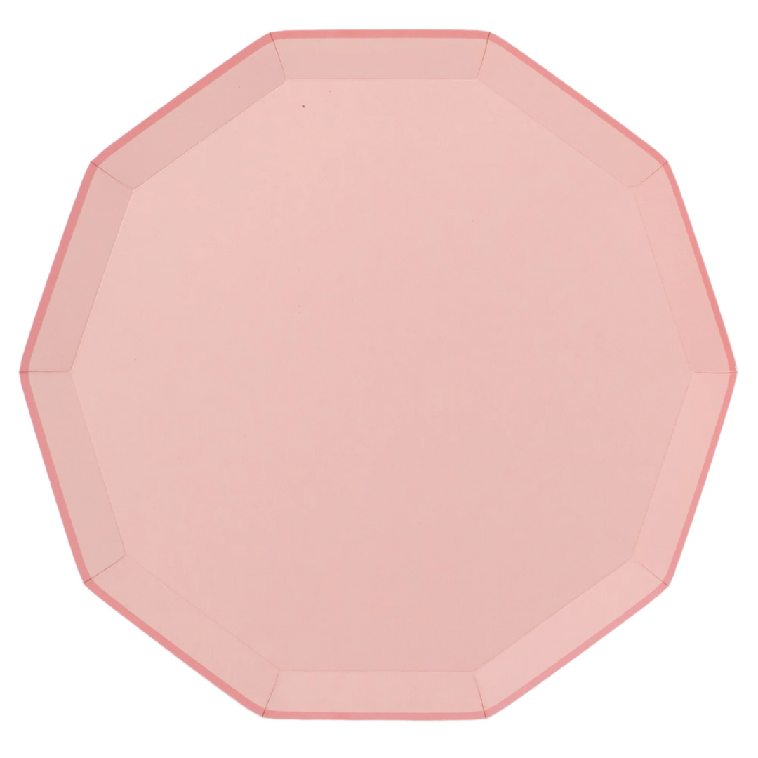 PETAL PINK SIGNATURE PARTY SUPPLIES Bonjour Fête  PLATES Bonjour Fete - Party Supplies