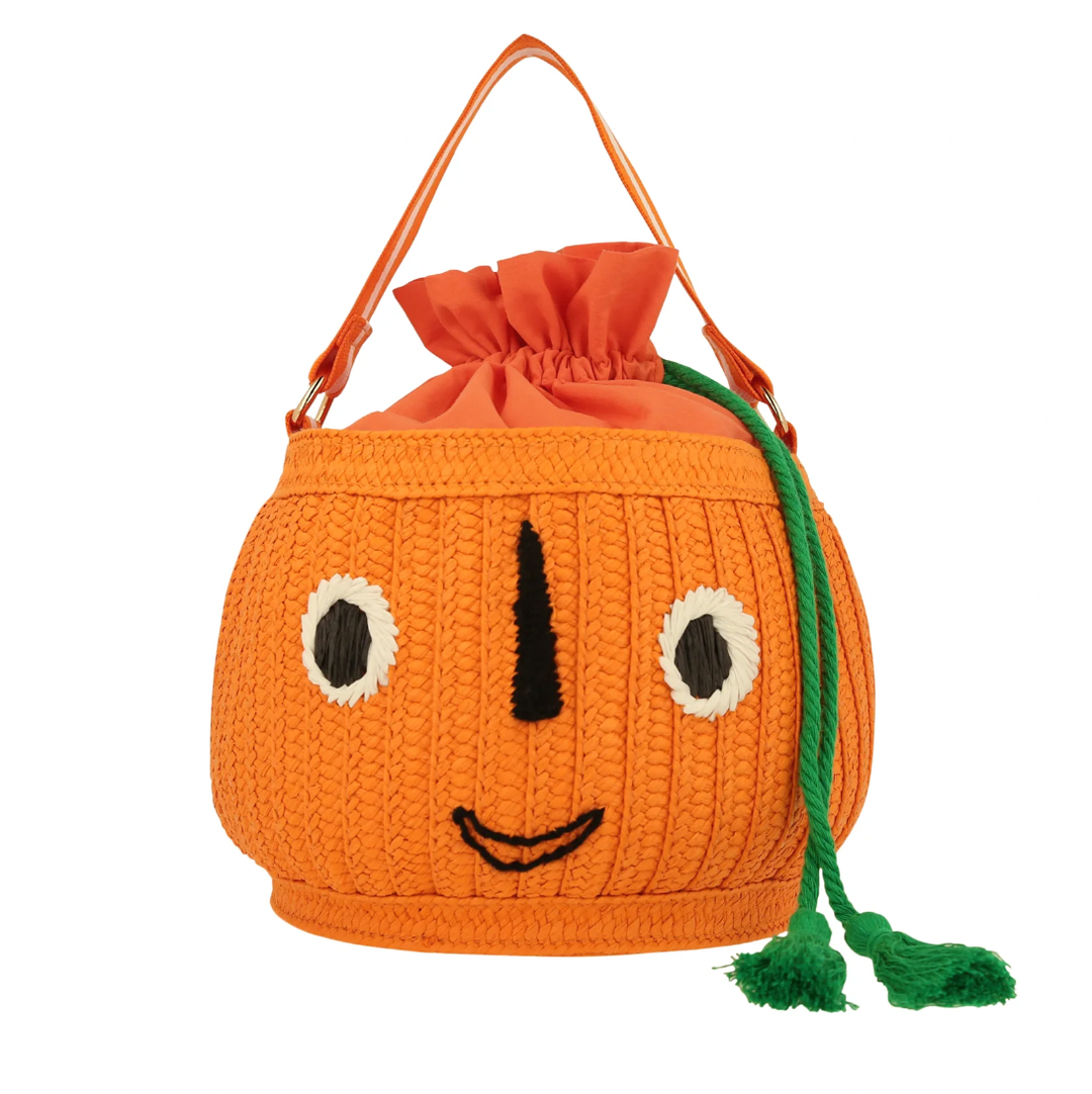 JACK-O-LANTERN BASKET BAG Meri Meri Halloween Party Favors & Boo Baskets Bonjour Fete - Party Supplies