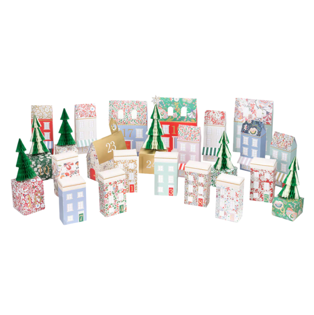 MERI MERI X LIBERTY ADVENT VILLAGE Meri Meri Advent Calendars MERI MERI X LIBERTY ADVENT VILLAGE Bonjour Fete - Party Supplies