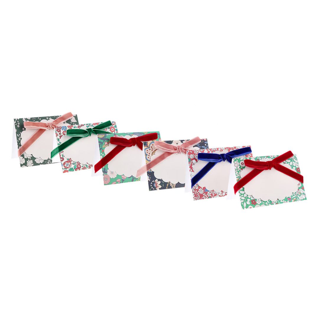 MERI MERI X LIBERTY WINTER PLACE CARDS Meri Meri Place Cards MERI MERI X LIBERTY WINTER PLACE CARDS Bonjour Fete - Party Supplies