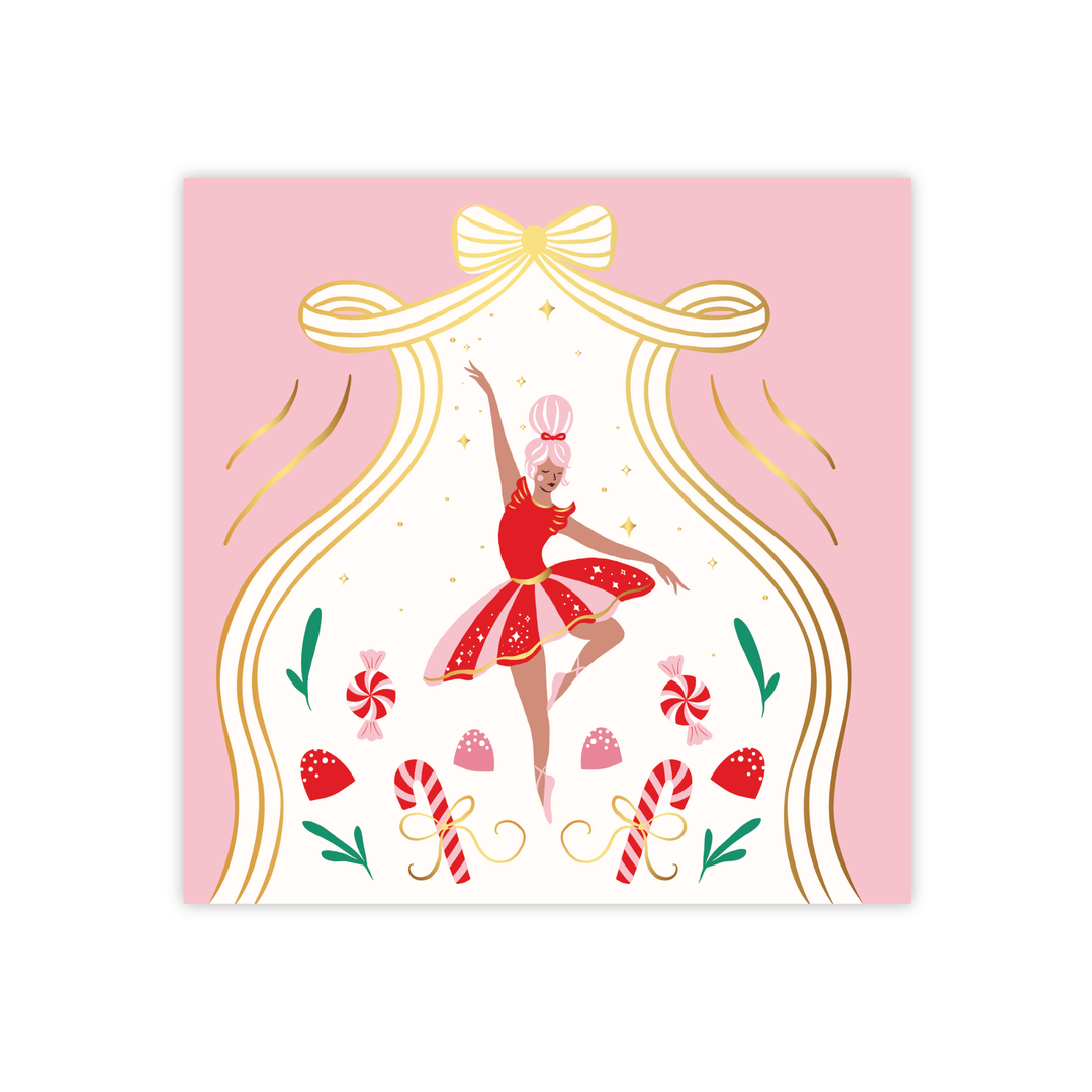 SUGARPLUM FAIRY LARGE NAPKINS Bonjour Fete Napkins SUGARPLUM FAIRY LARGE NAPKINS Bonjour Fete - Party Supplies