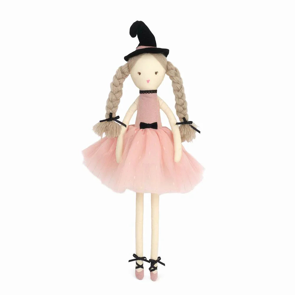 ANGIE WITCH DOLL Mon Ami Halloween Party Favors & Boo Baskets Bonjour Fete - Party Supplies
