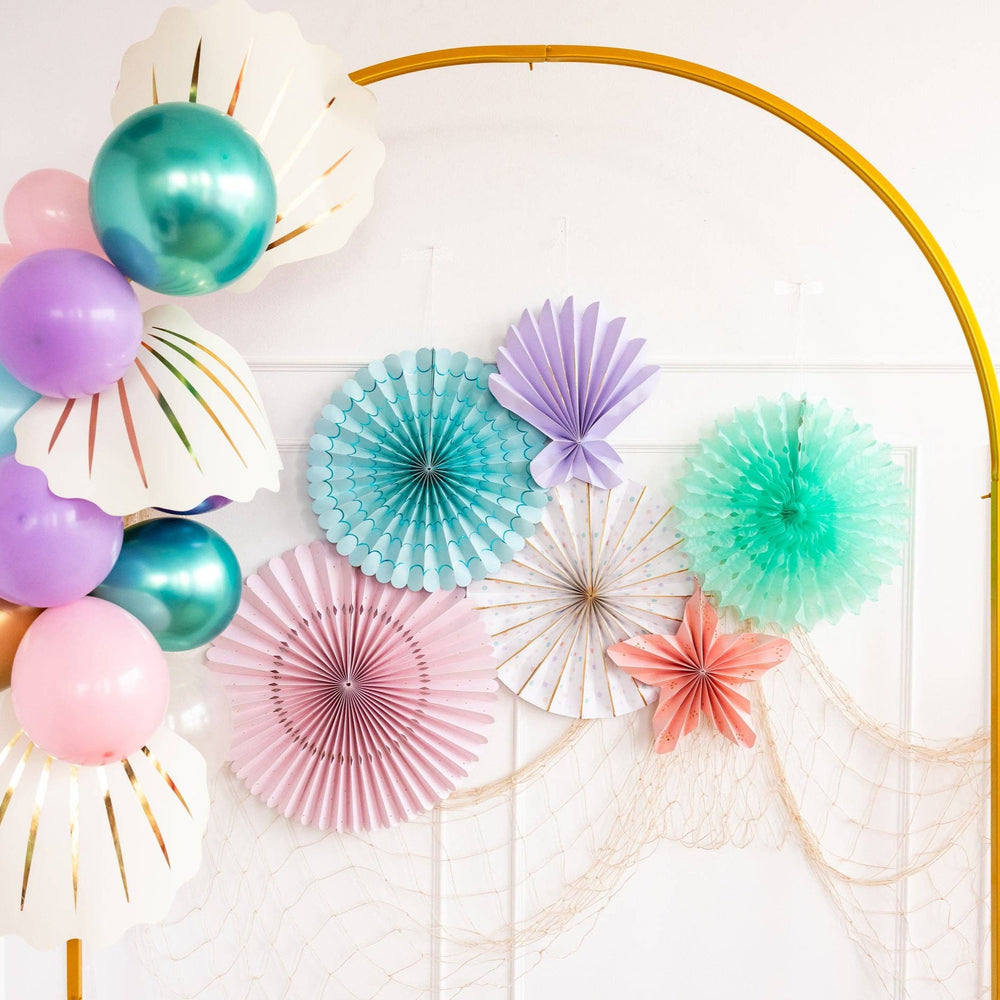 Under The Sea Fan Set Bonjour Fete Party Supplies Mermaid