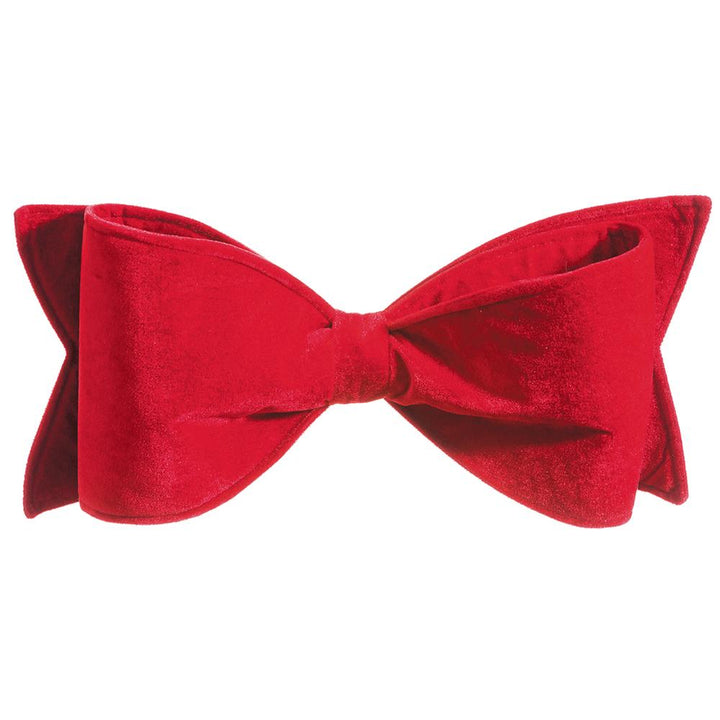 JUMBO RED VELVET BOW ORNAMENT Allstate Floral Christmas Holiday Kitchen & Entertaining JUMBO RED VELVET BOW ORNAMENT Bonjour Fete - Party Supplies