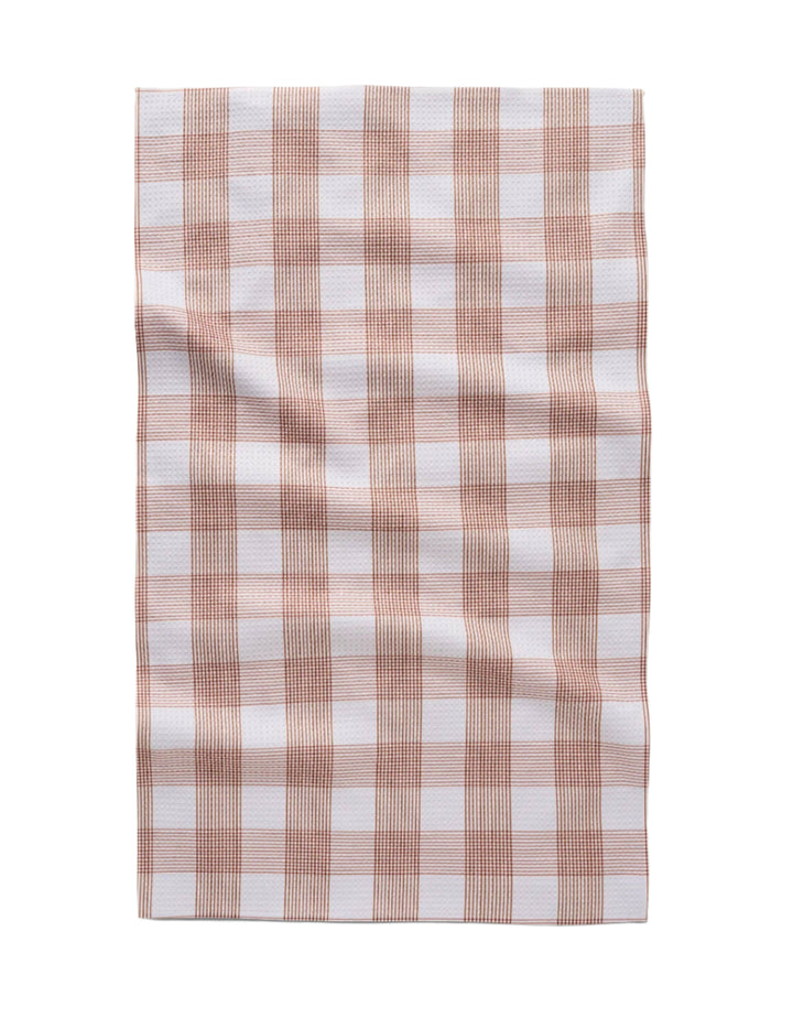 Vintage Gingham Natural Tea Towel Geometry Vintage Gingham Natural Tea Towel Bonjour Fete - Party Supplies