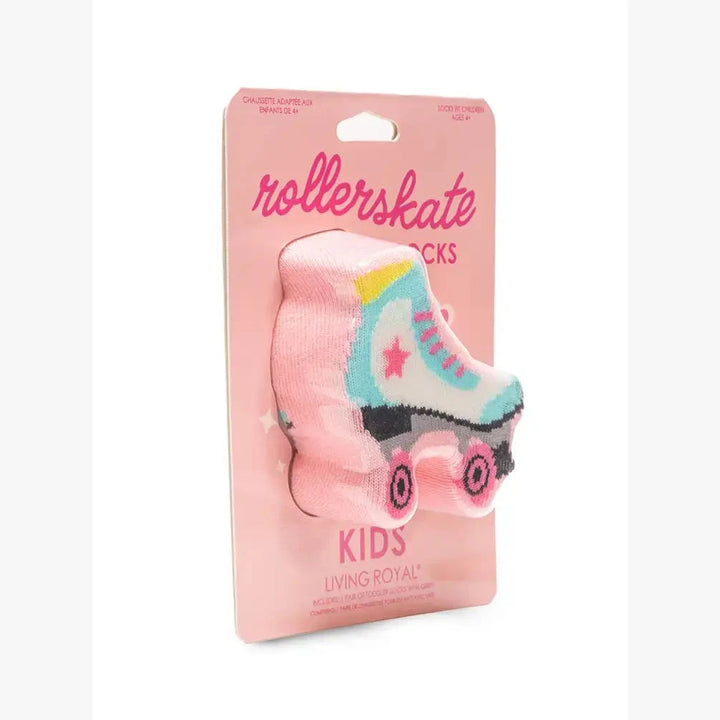 3D Packaged Crew Socks - Kids - Roller Skate - Pink Living Royal 3D Packaged Crew Socks - Kids - Roller Skate - Pink Bonjour Fete - Party Supplies