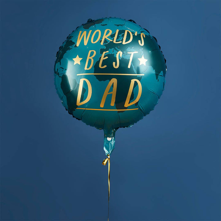 World's Best Dad 22" Foil Balloon 1 Pack Hootyballoo by Club Green World's Best Dad 22" Foil Balloon 1 Pack Bonjour Fete - Party Supplies