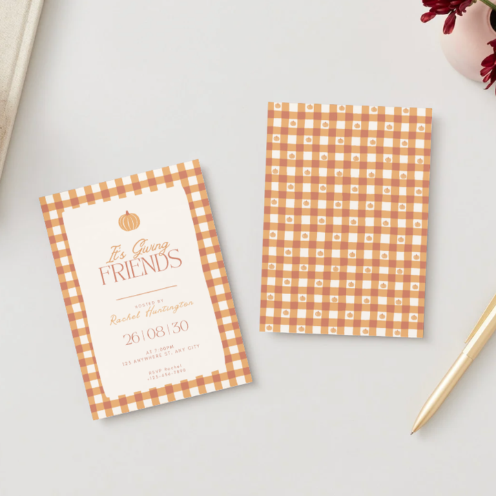 ELEGANT FALL DIGITAL PARTY INVITATION Bonjour Fête ELEGANT FALL DIGITAL PARTY INVITATION Bonjour Fete - Party Supplies