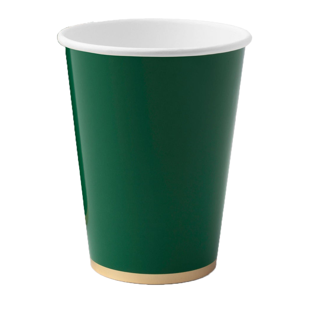 EMERALD GREEN SIGNATURE CUPS Bonjour Fete Cups EMERALD GREEN SIGNATURE CUPS Bonjour Fete - Party Supplies