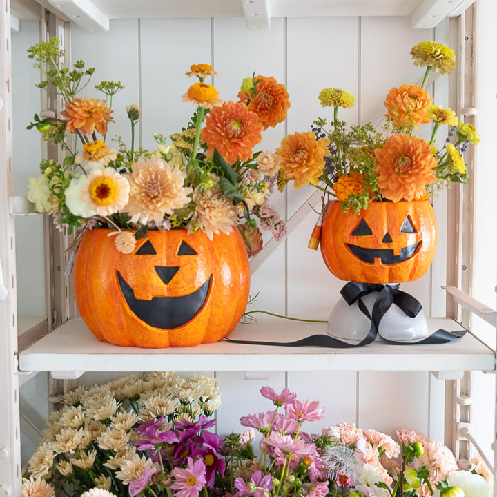 JACK-O-LANTERN TREAT BUCKET Mud Pie Halloween Home Decor JACK-O-LANTERN TREAT BUCKET Bonjour Fete - Party Supplies