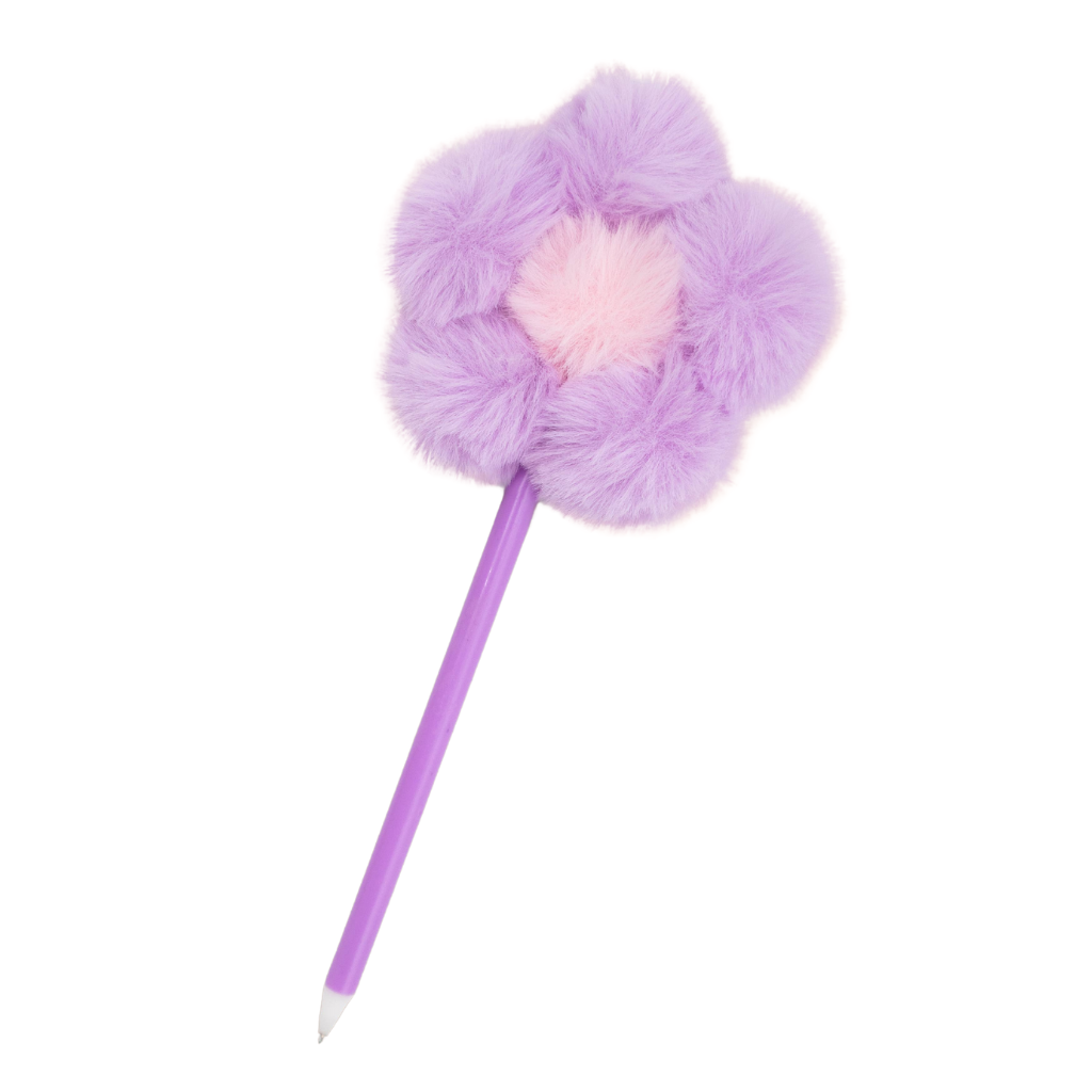 FUZZY FLOWER PEN NPW Easter Gifts & Basket Fillers Bonjour Fete - Party Supplies