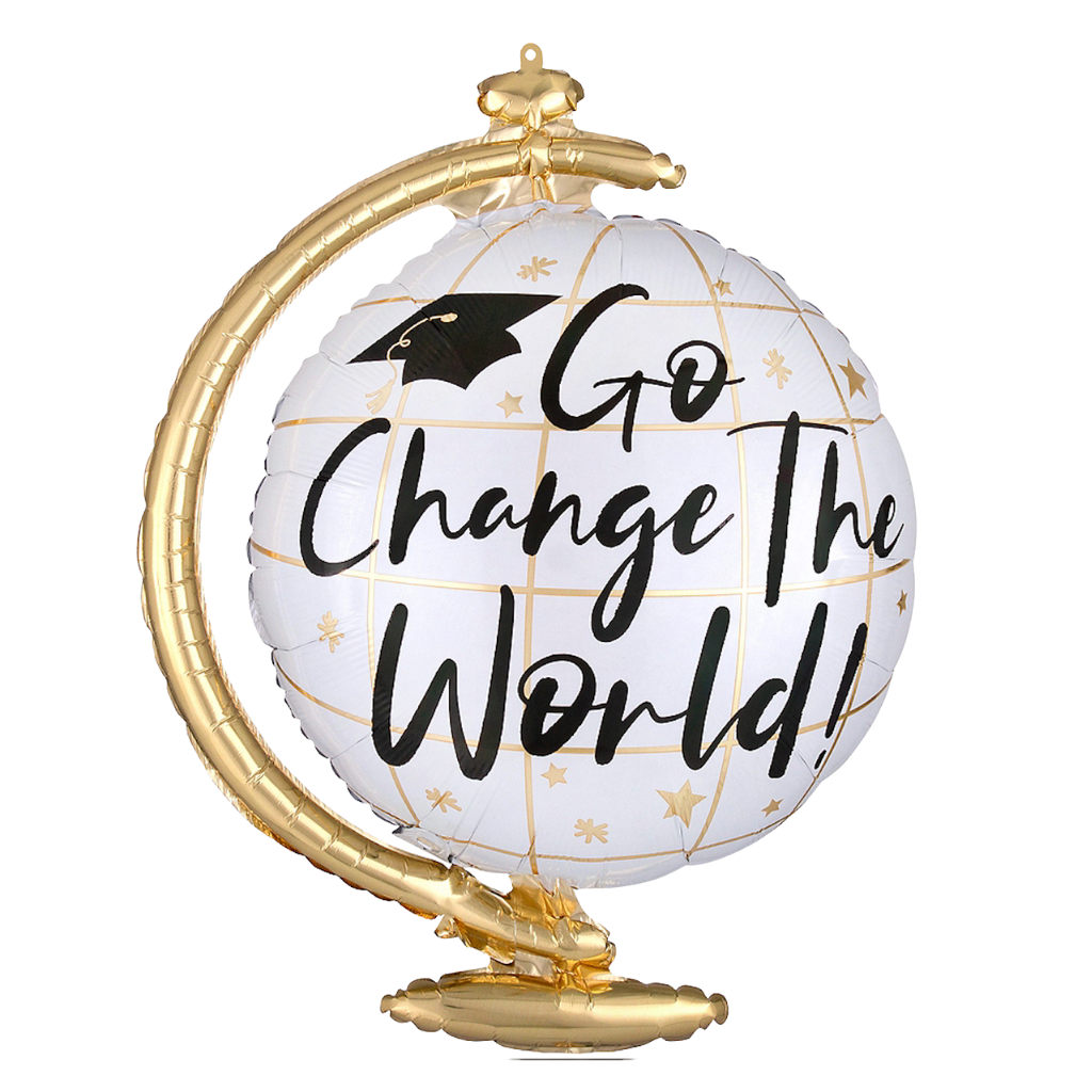 GO CHANGE THE WORLD GRADUATION BALLOON North Star balloons Balloon Bonjour Fete - Party Supplies