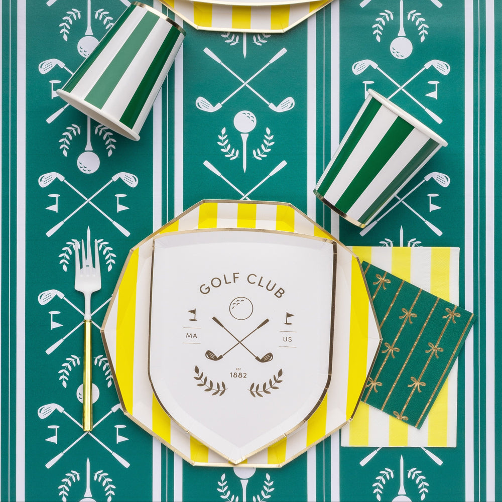 LE GOLF TABLE RUNNER Bonjour Fête Table Covers & Placemats LE GOLF TABLE RUNNER Bonjour Fete - Party Supplies