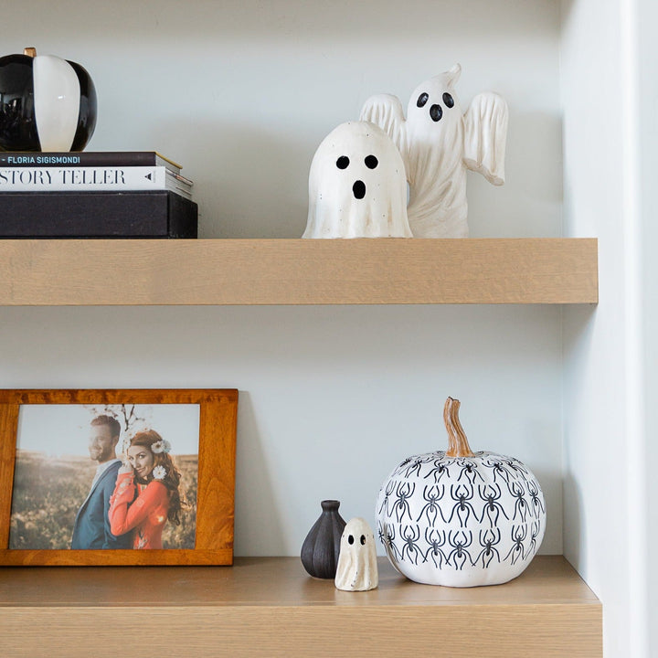 BETHANY LOWE GHOST LUMINARY SMALL PAPER MACHE Bethany Lowe Designs Halloween Home Decor Bonjour Fete - Party Supplies