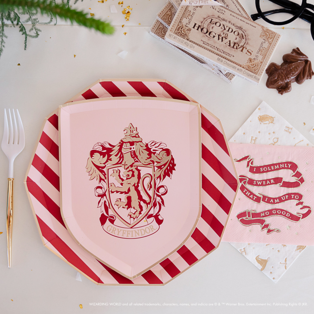 HARRY POTTER X BONJOUR FÊTE HOUSE PRIDE LARGE PLATES Bonjour Fete Plates Bonjour Fete - Party Supplies