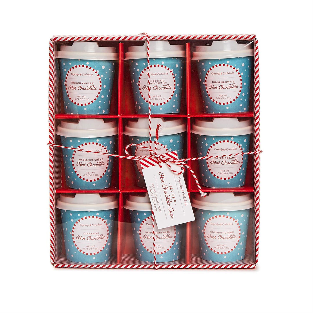 HOT COCOA SET IN GIFT BOX Two's Company Stocking Stuffers & Holiday Party Favors Bonjour Fete - Party Supplies