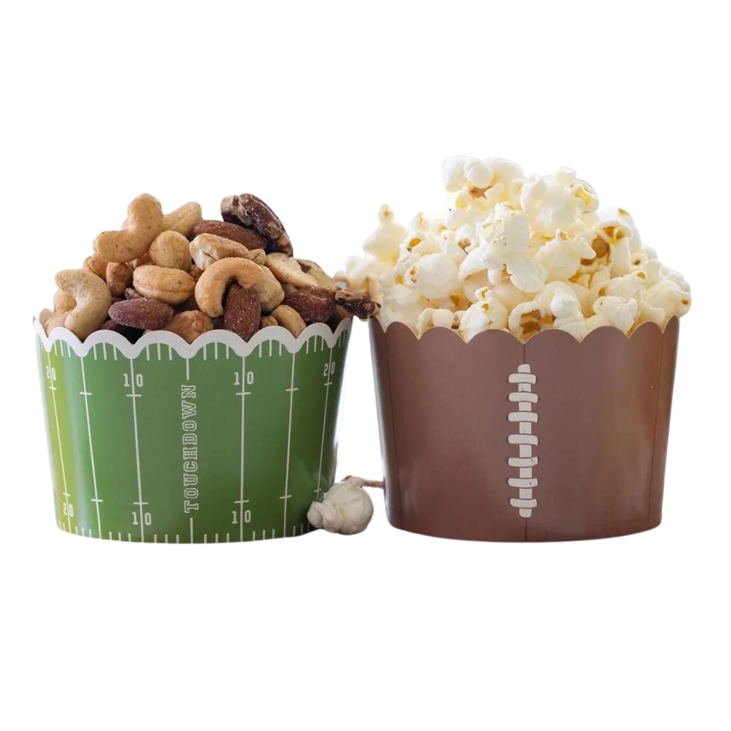 JUMBO FOOTBALL FOOD CUPS My Mind’s Eye 0 Faire Bonjour Fete - Party Supplies