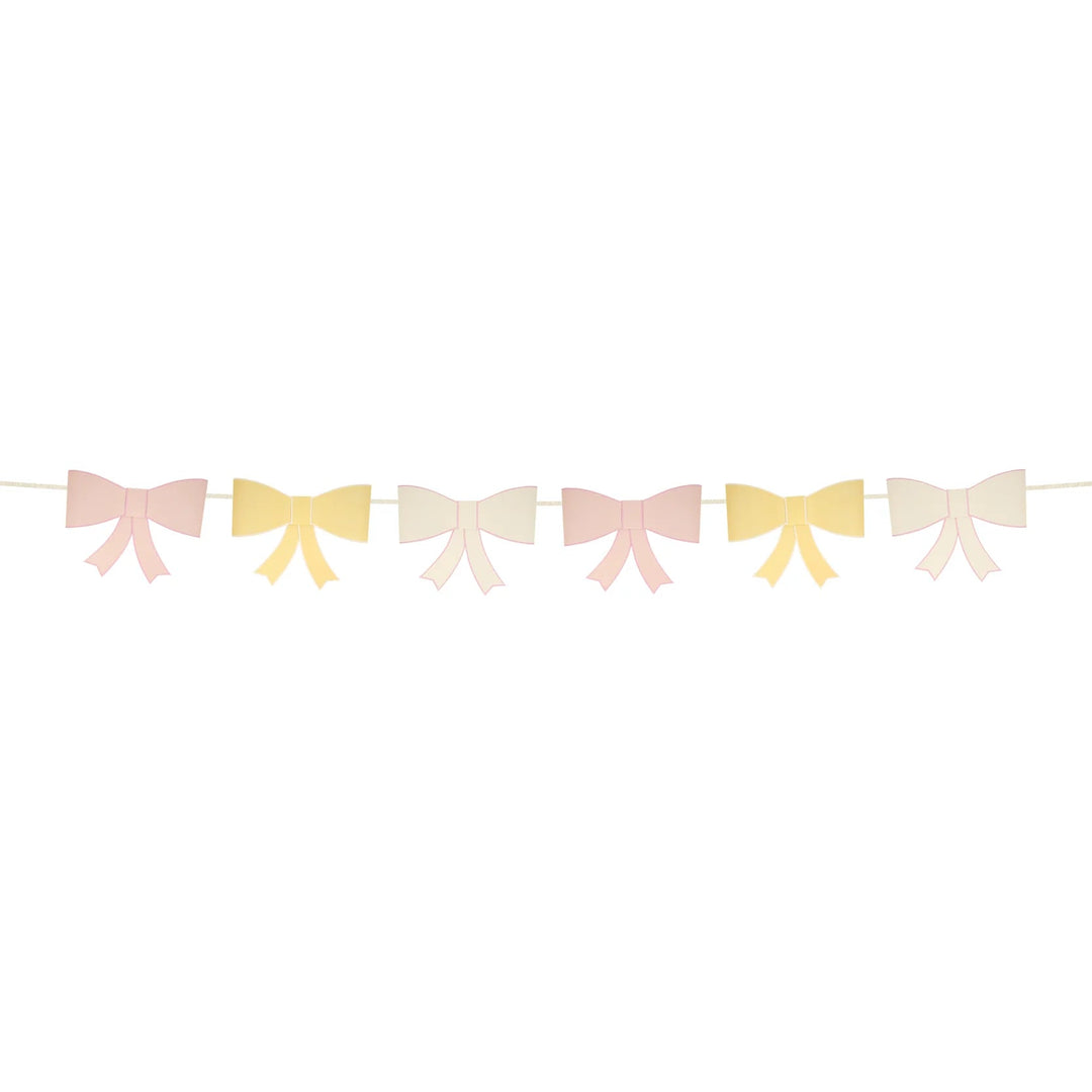 Jumbo Pastel Bow Garland Bonjour Fete Party Supplies Garlands & Banners