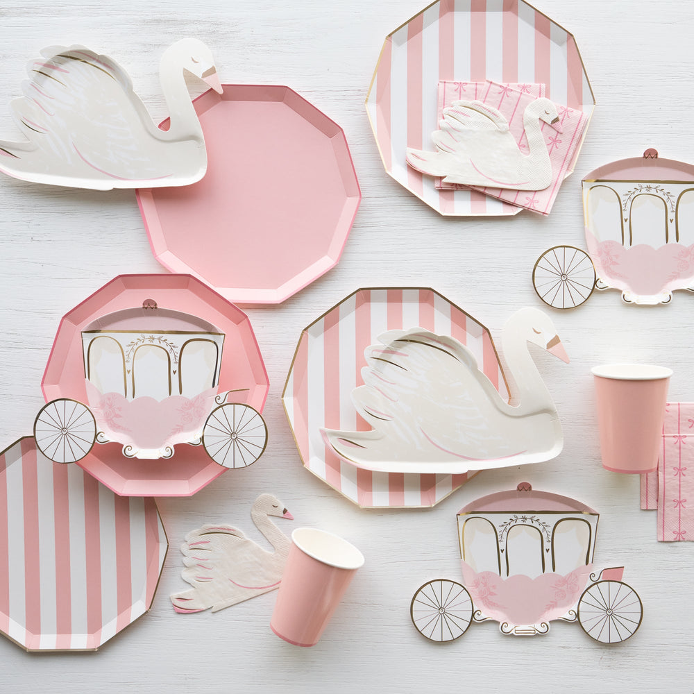 SWAN SHAPED PLATES Meri Meri Plates Bonjour Fete - Party Supplies